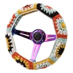 Aumohall Handcrafted Crochet Car Steering Wheel Cover Universal Colorful. Fixed Price $13.31.