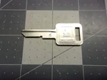 Gm 1154604 Rectangular Key Blank "c". Fixed Price $11.99.