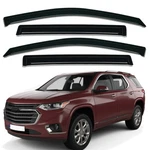 Tape-on Smoke Window Visor Guard Rainproof For 2018-2023 Chevy Traverse. Fixed Price $42.97.