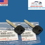 New Genuine Toyota Fj Cruiser Tacoma Uncut Non Chip Blank Key Set 2X 90999-00251. Fixed Price $19.98.