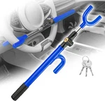 Vehicle Steering Wheel Lock Blue Car Anti Theft Security. Fixed Price $14.99.