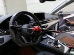 Hyper Tough Anti-theft Steering Wheel Lock Red/black, Model 7867. Fixed Price $19.99.
